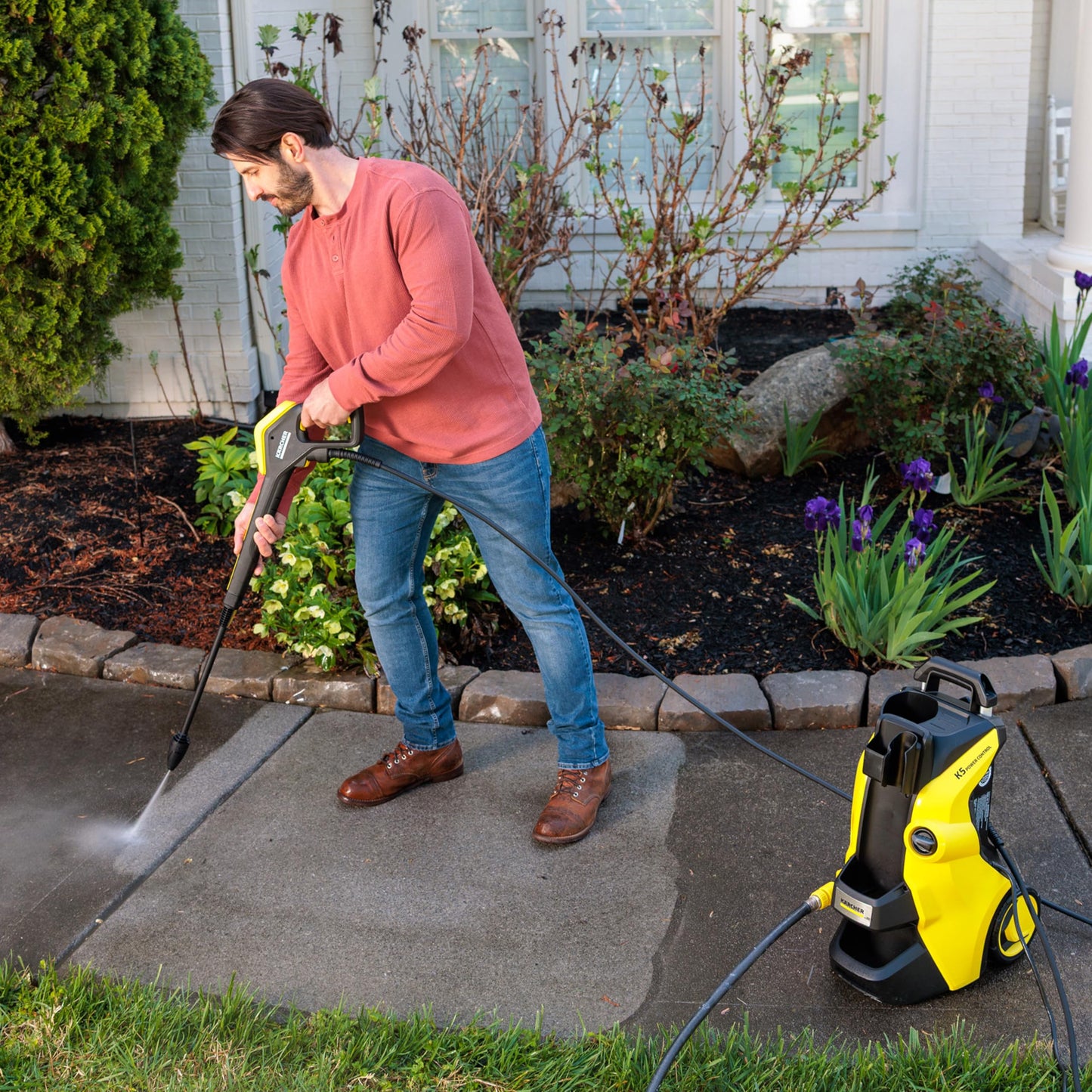 Kärcher Pressure Washer, K5 Power Control, Max 2500 PSI, 32 ft. Hose, 2 Spray Wands - 1.55 GPM