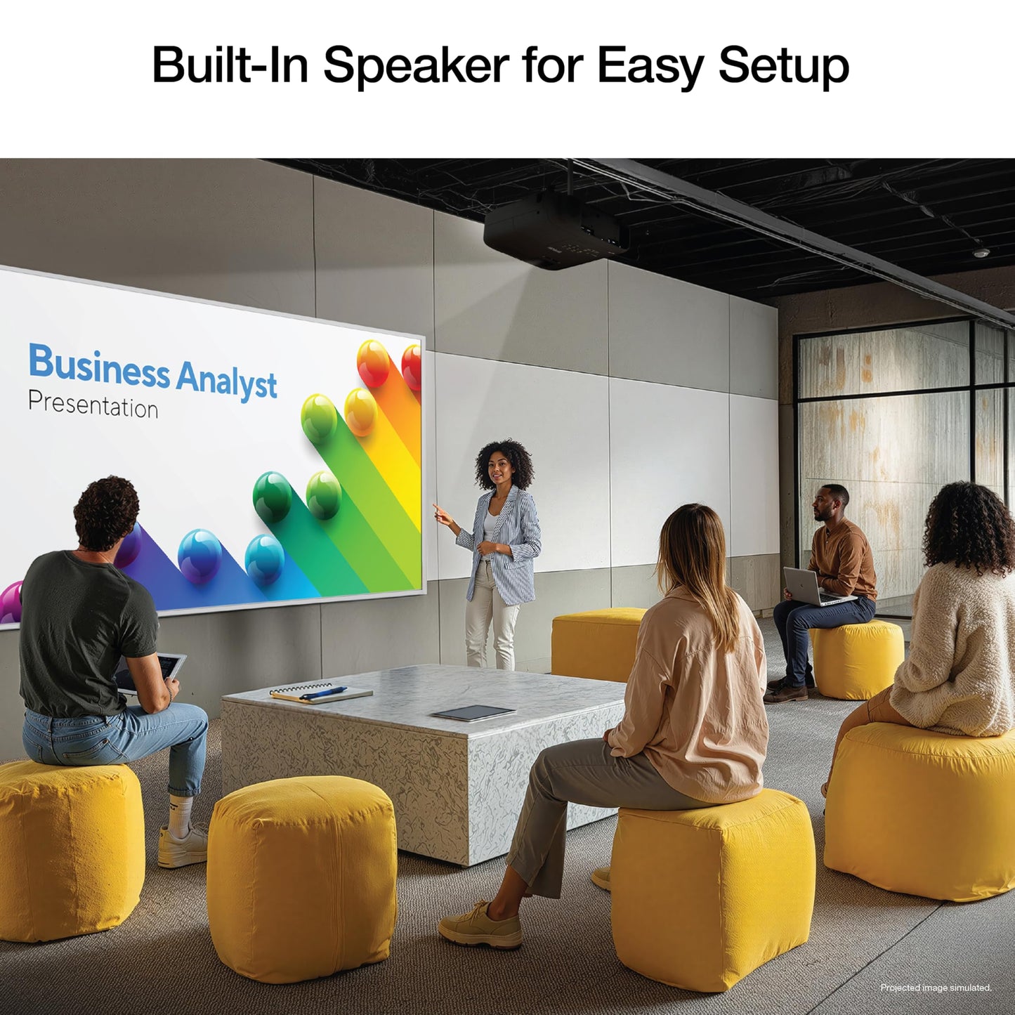 Epson Pro EX9270 Wireless 1080p 3LCD Business Projector with Built-In Speaker, 4100 Lumens Color and White Brightness, Stream from Phone or Laptop, Airplay, Miracast, 2 HDMI Ports, 1.6x Optical Zoom
