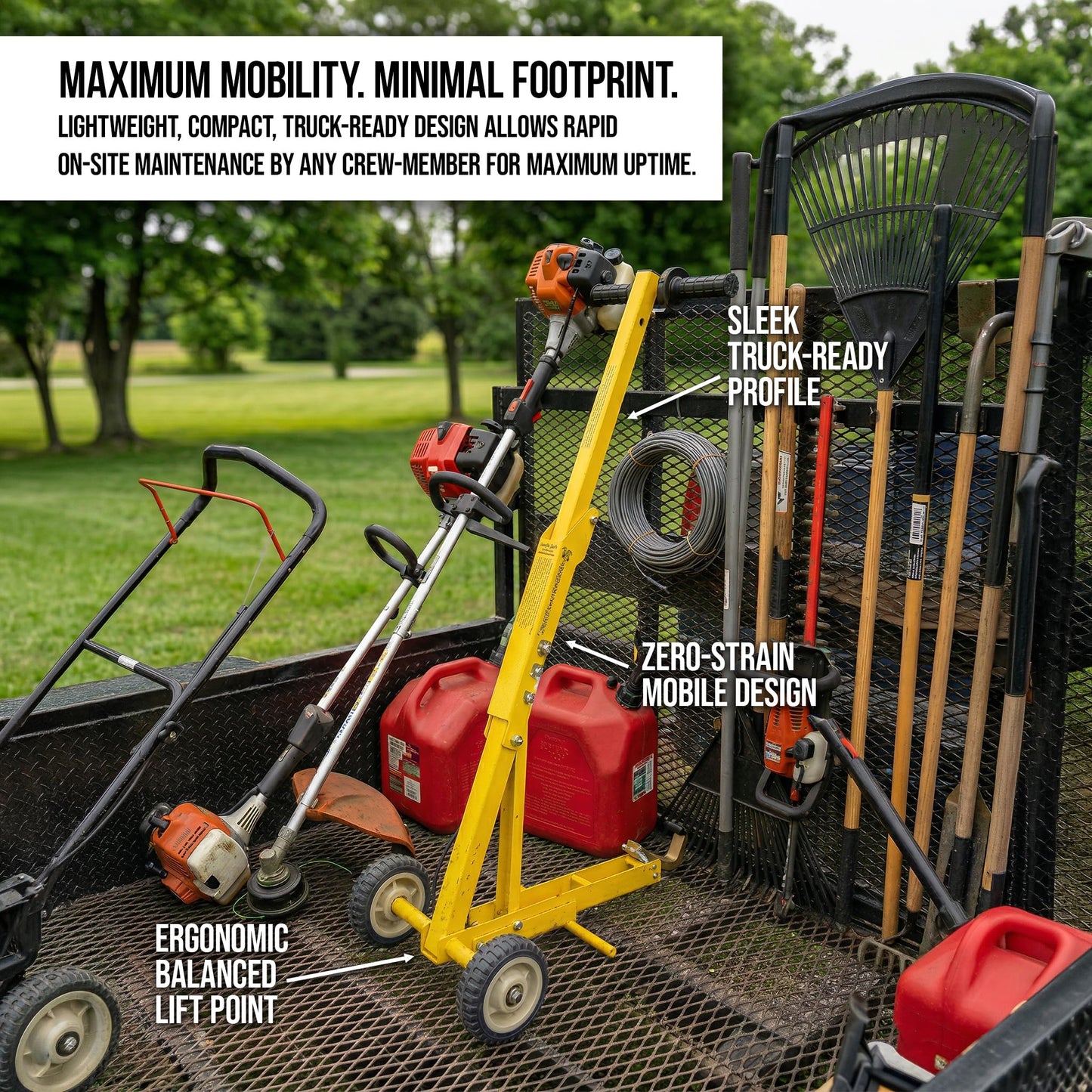Jungle Jim's Jungle Jack V2 Mower Jack - Lift Most Mowers, Even ZTRs - 800 Pound Capacity!