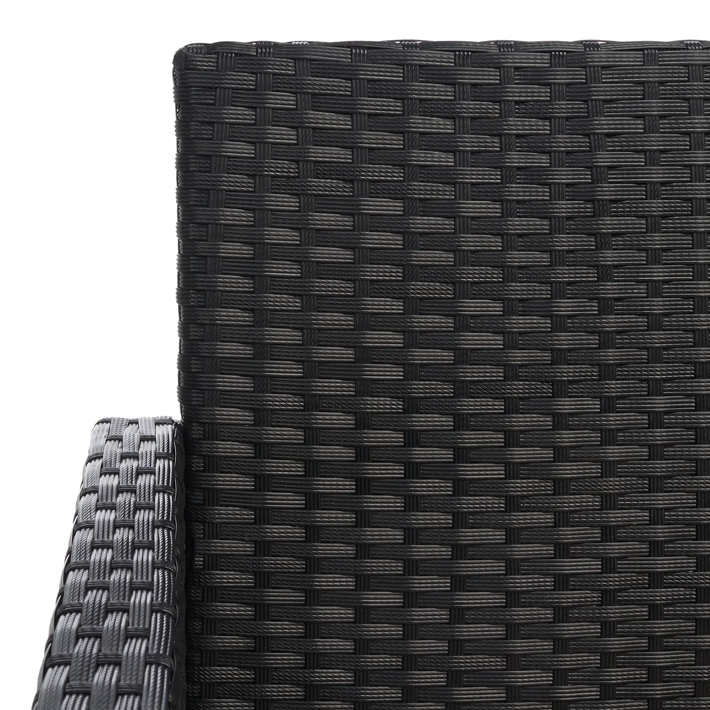 SAFAVIEH Outdoor Collection Aboka Black/Light Grey Cushion 4-Piece Conversation Patio Set