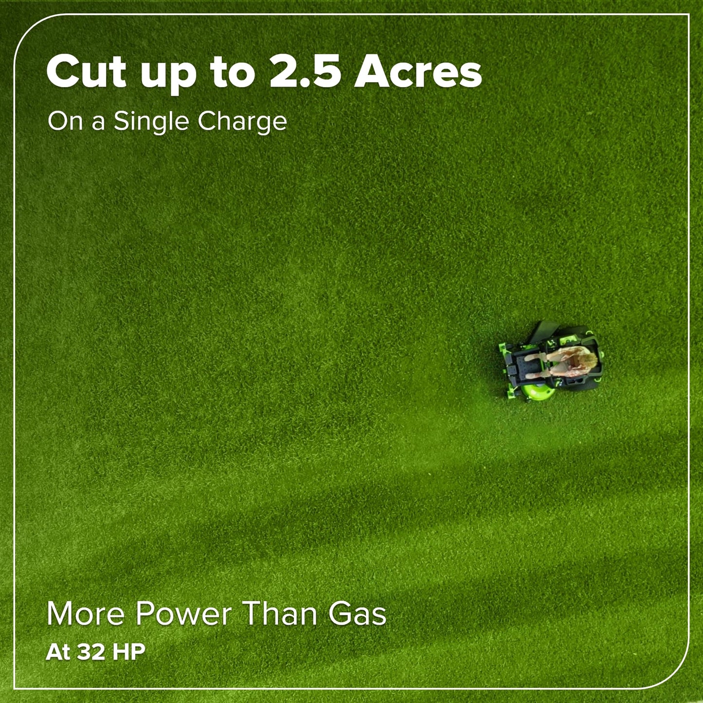Greenworks 80V 42" CrossoverZ Zero Turn Riding Lawn Mower, (6) 6.0Ah Batteries and 600W Charger