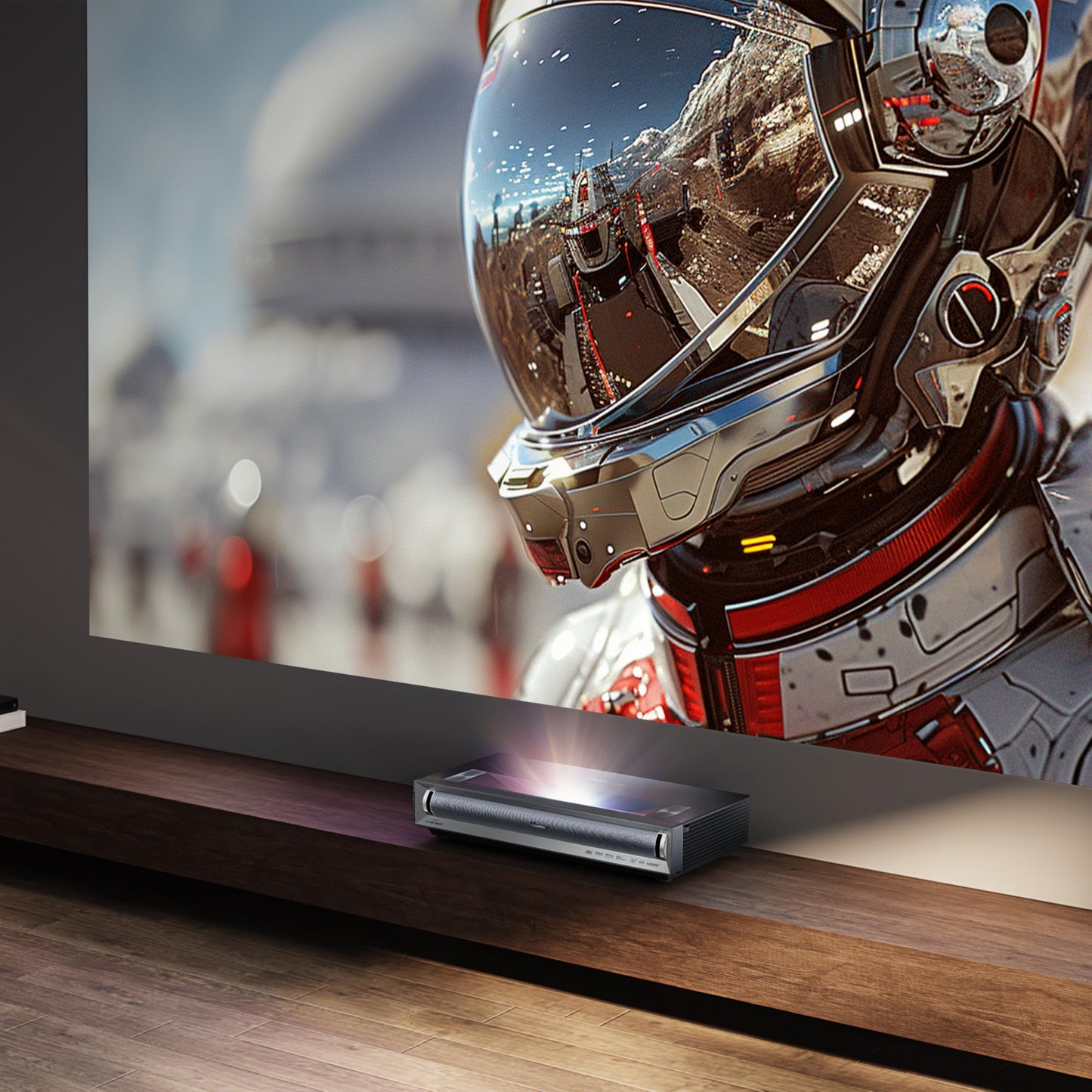 Hisense PX3-PRO Ultra Short Throw Triple Laser Projector, 4K UHD, 80” – 150”, 3,000 Lumens, 3000:1 Contrast, Dolby Vision & Atmos, IMAX Enhanced, 240 High Refresh Rate, Google TV, Designed for Xbox