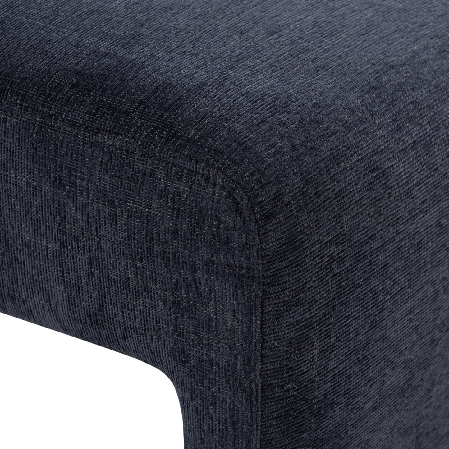 Serta Glendale 90.2" Queen Size Wall-Hugging Convertible Sofa, Dreamcoil Comfort, Chenille Fabric, Navy