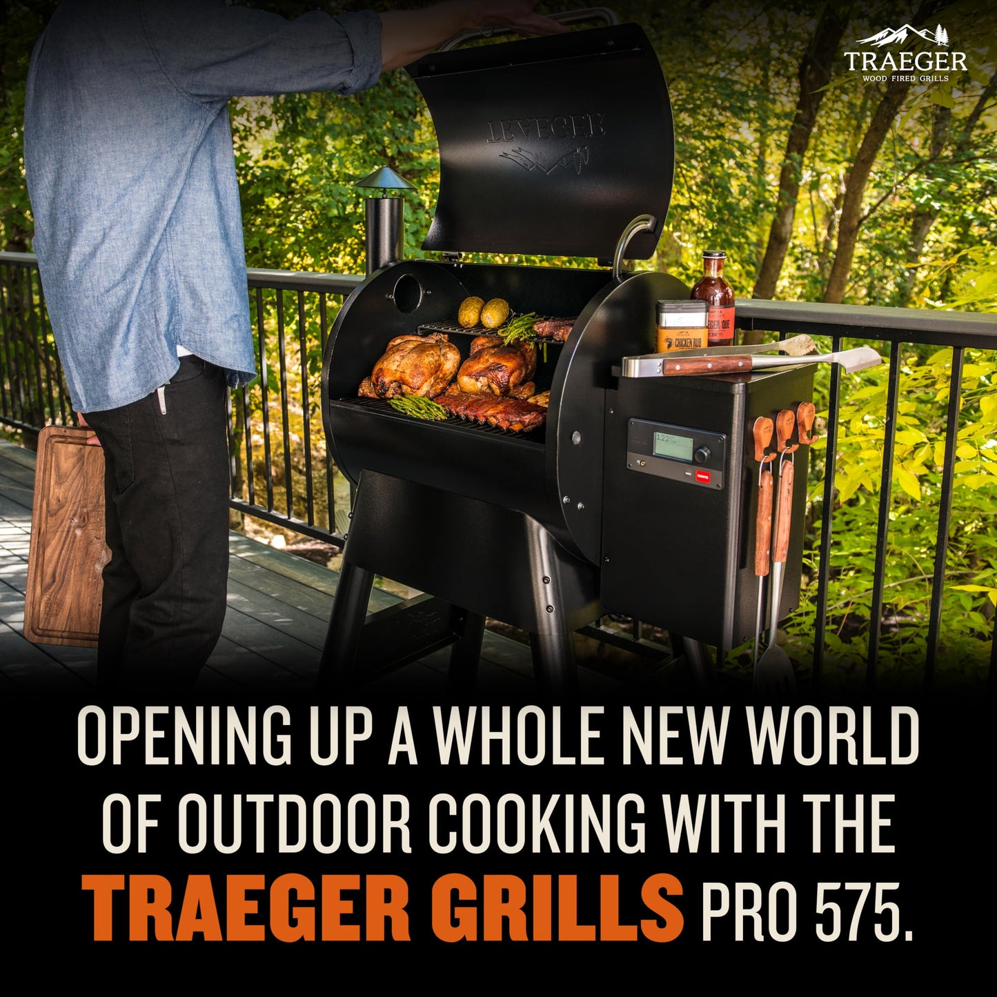 Traeger Grills Pro 575 Wood Pellet Grill & Smoker with Wifi, App-Enabled, Black