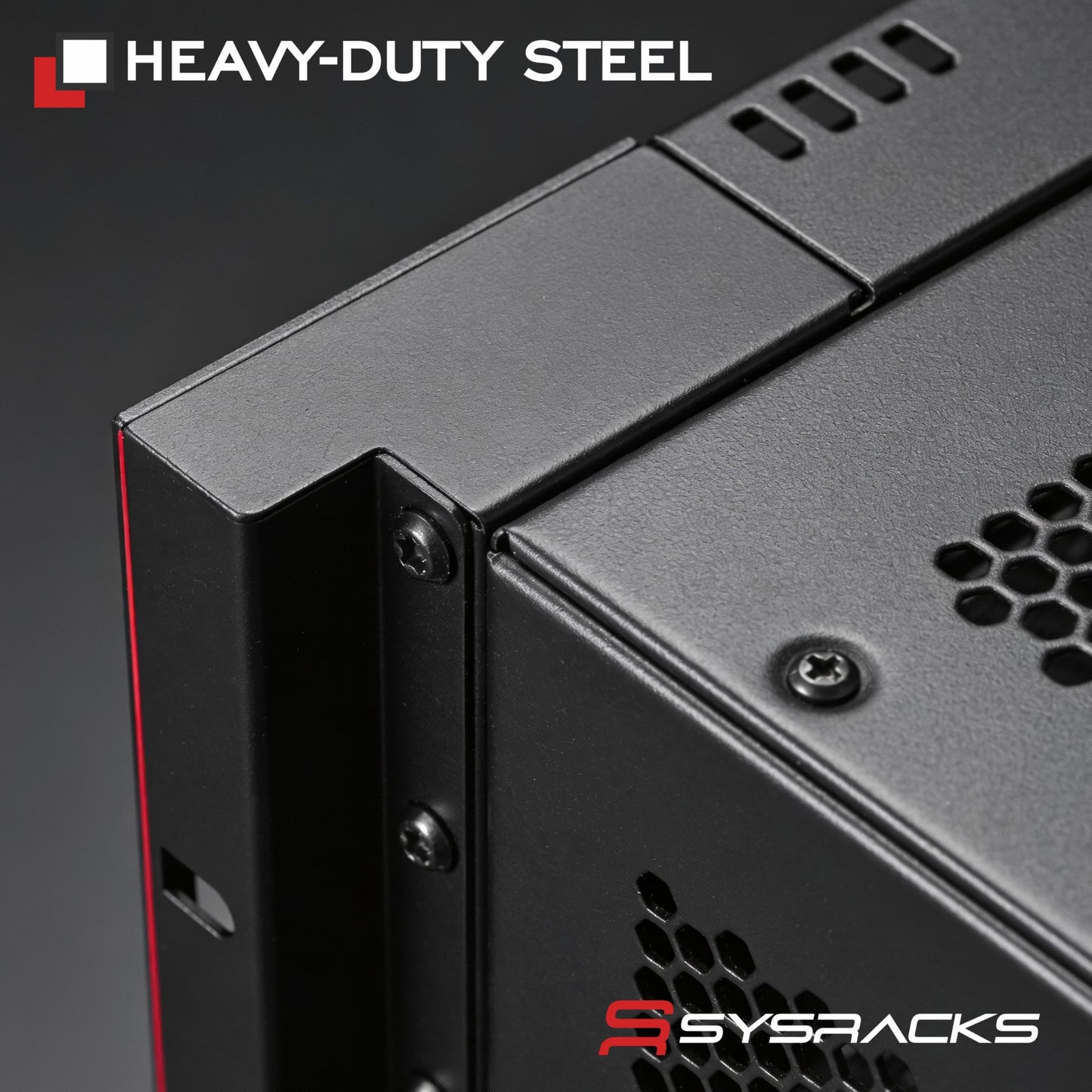 Sysracks 22U Wall Mount Server Rack Cabinet, 19” Enclosed Network & IT Rack, 24” Deep, Locking Mesh Door