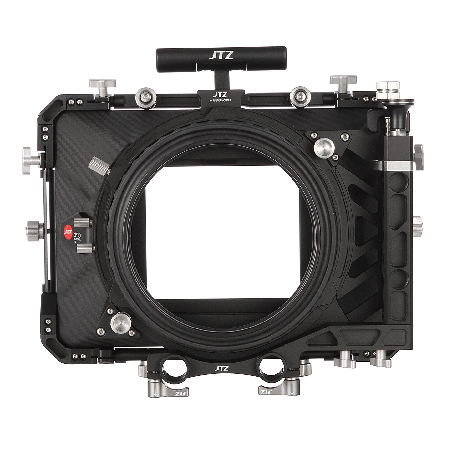 JTZ DP30 Cine Lens Carbon Fiber 4x4 Swing-Away Matte Box with 15mm/19mm Rod Rail Rig for Sony FS5 FS7 ARRI RED Canon C100 C200 C300 BM D Blackmagic BMPCC BMCC Pocket Cinema Panasonic Camera