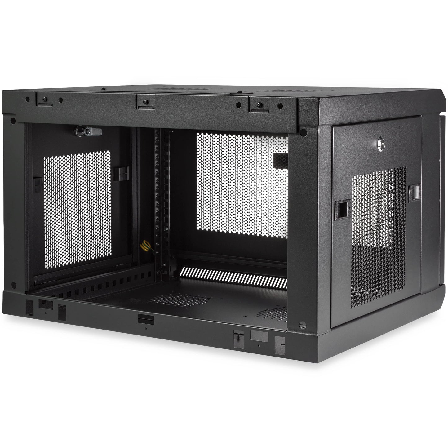 StarTech 6U Wall-Mount Cabinet, 19in, 2-Post, 15in Deep, 198lb (RK616WALM)