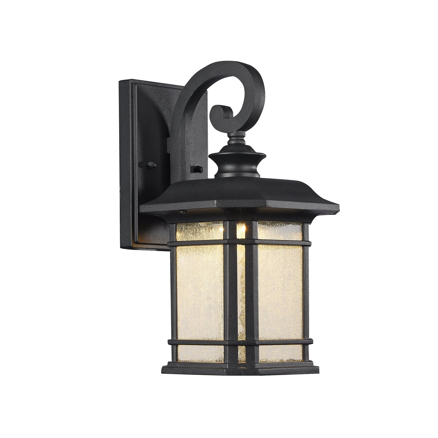 Chloe Lighting Transitional LED Outdoor Wall Sconce, 13in Height, Black, Model CH22L21BK13-OD1, Glass, 12.5 x 7 x 8in