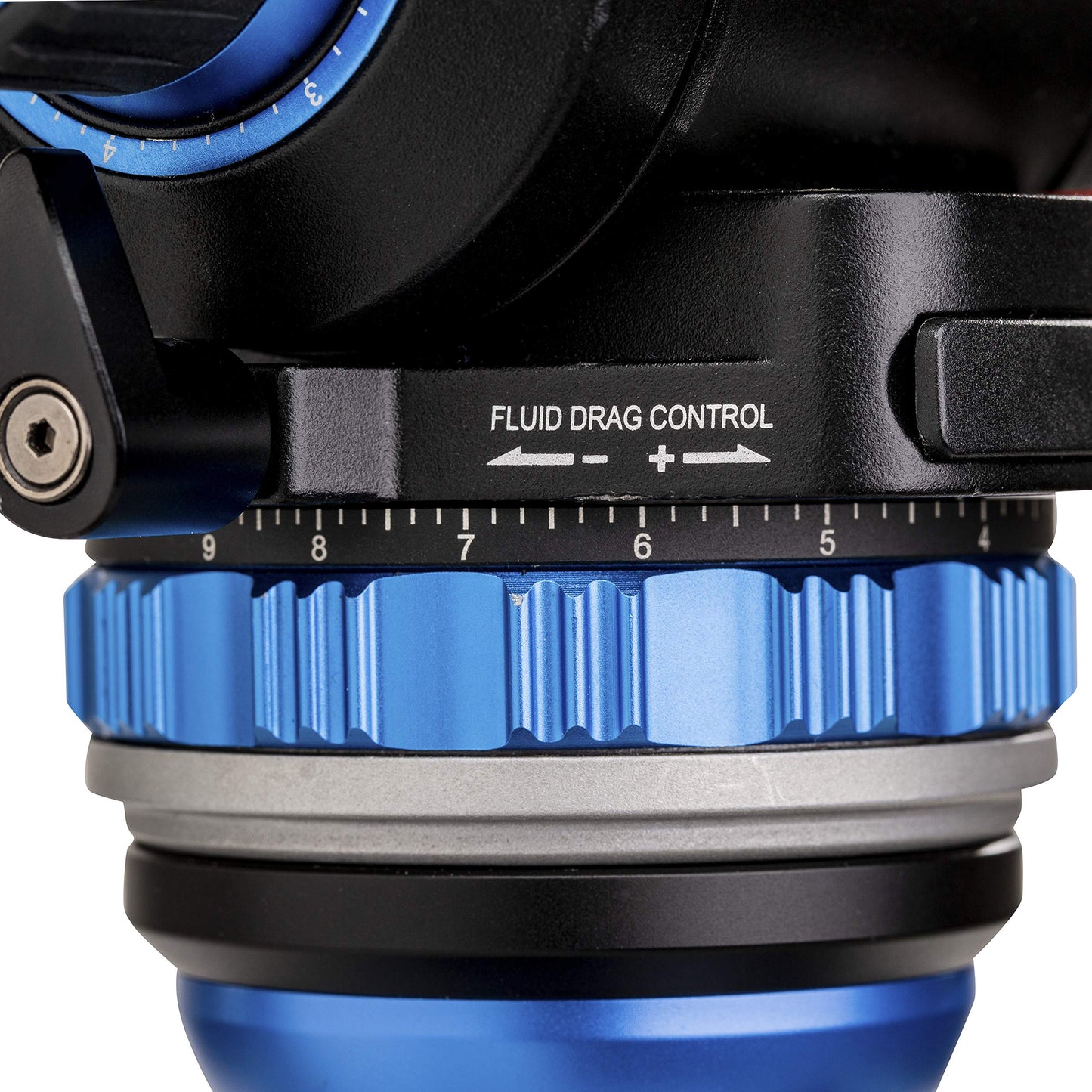 Benro S6 PRO Flat Base Fluid Video Head, 13.2 lb. Max, 6 Step Counterbalance (0-5), 1/4"-20 Accessory Mounts, 3/8"-16 Head Mount, w/Pan Arm- Black (S6PRO)