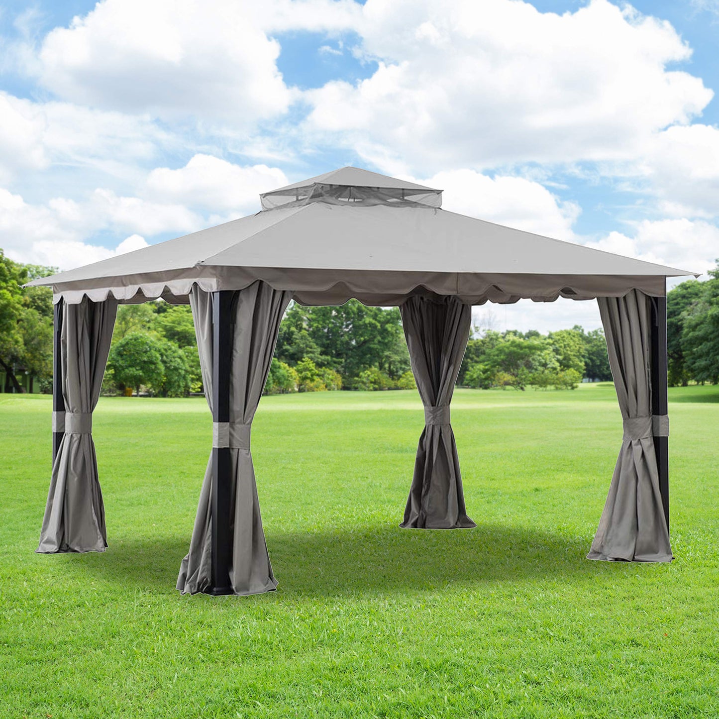 Garden Winds Replacement Canopy Top Cover for Athenea Gazebo - A101011400 - Riplock 350