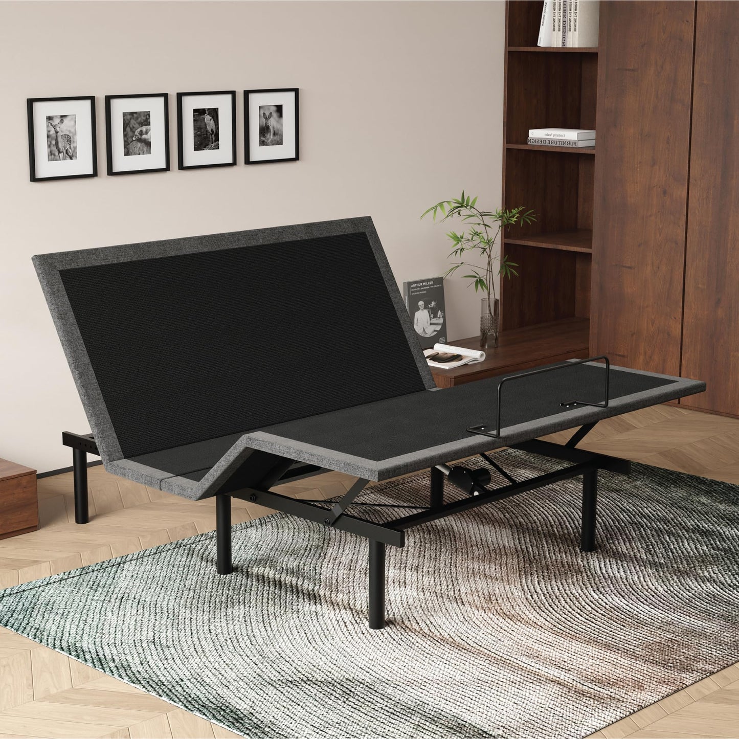 iDealBed 2i Custom Adjustable Bed Base - Advanced Head & Foot Elevation, Wireless Remote with Memory, Zero Clearance, Easy Setup (Full)