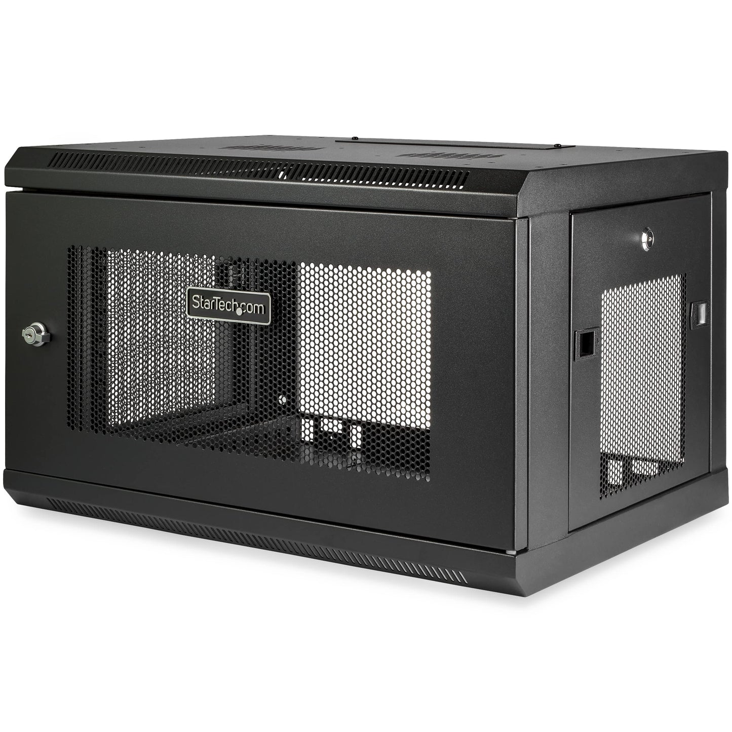 StarTech 6U Wall-Mount Cabinet, 19in, 2-Post, 15in Deep, 198lb (RK616WALM)