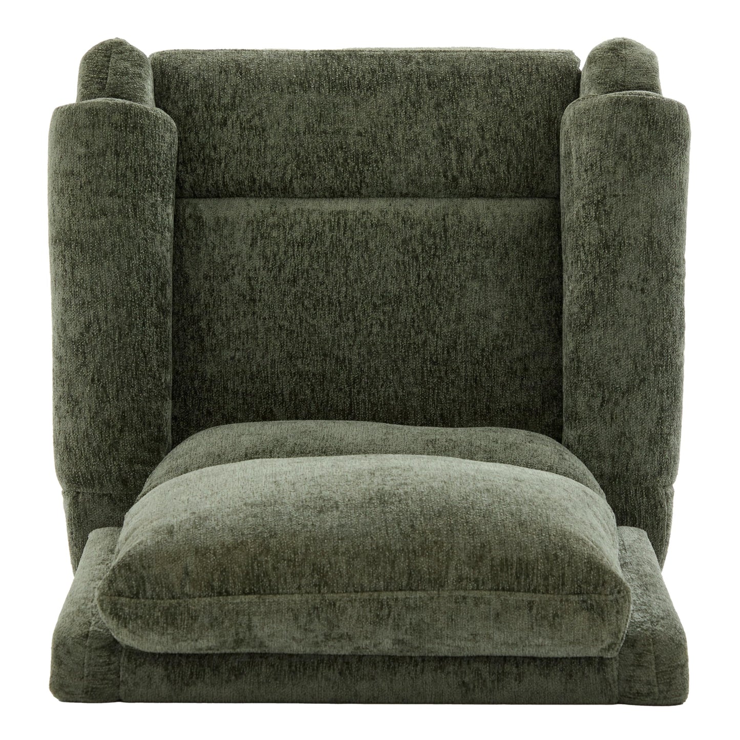 Christopher Knight Home Harper Massage Recliner Chair with 8 Modes, Chenille Upholstered Recliner Sofa, Swivel Massage Chair with a Side Storage Pocket for Living Room/Bedroom, Head Support, Green