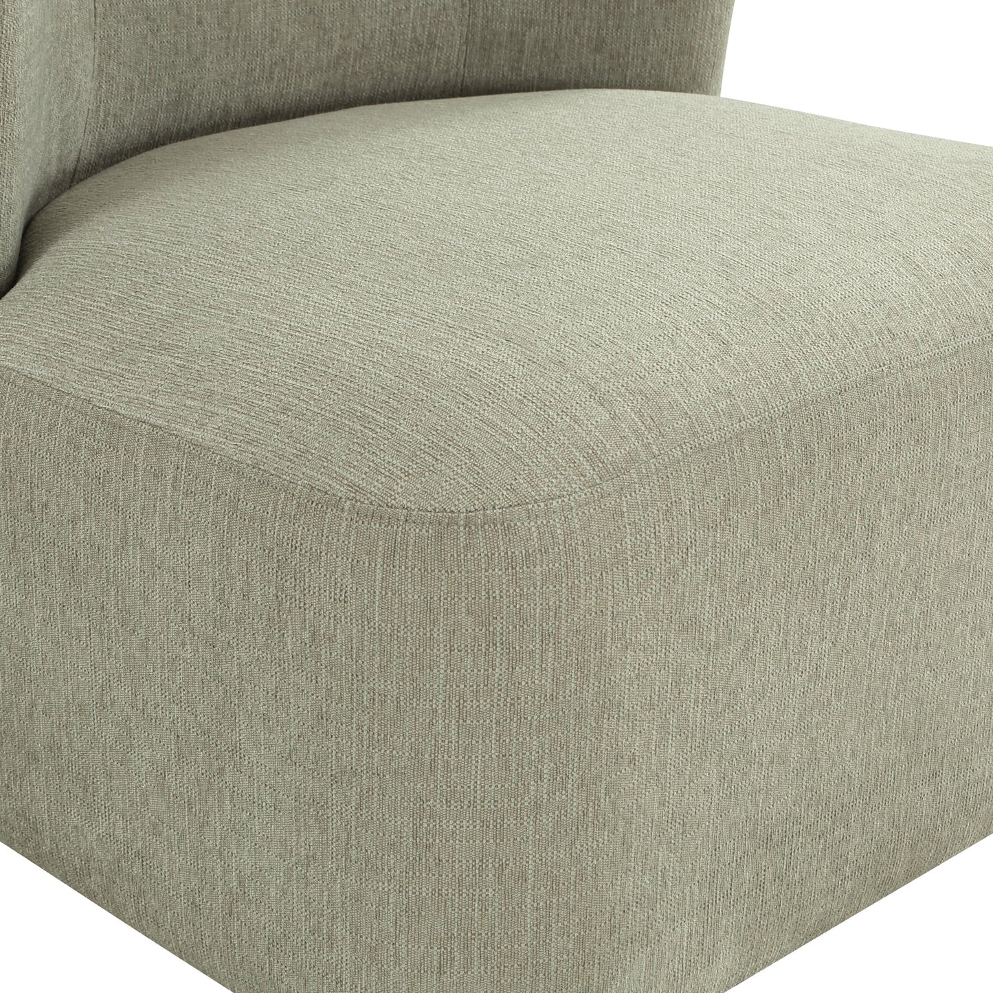 OSP Home Furnishings Lucia Modern Barrel Swivel Accent Chair, Fog Fabric
