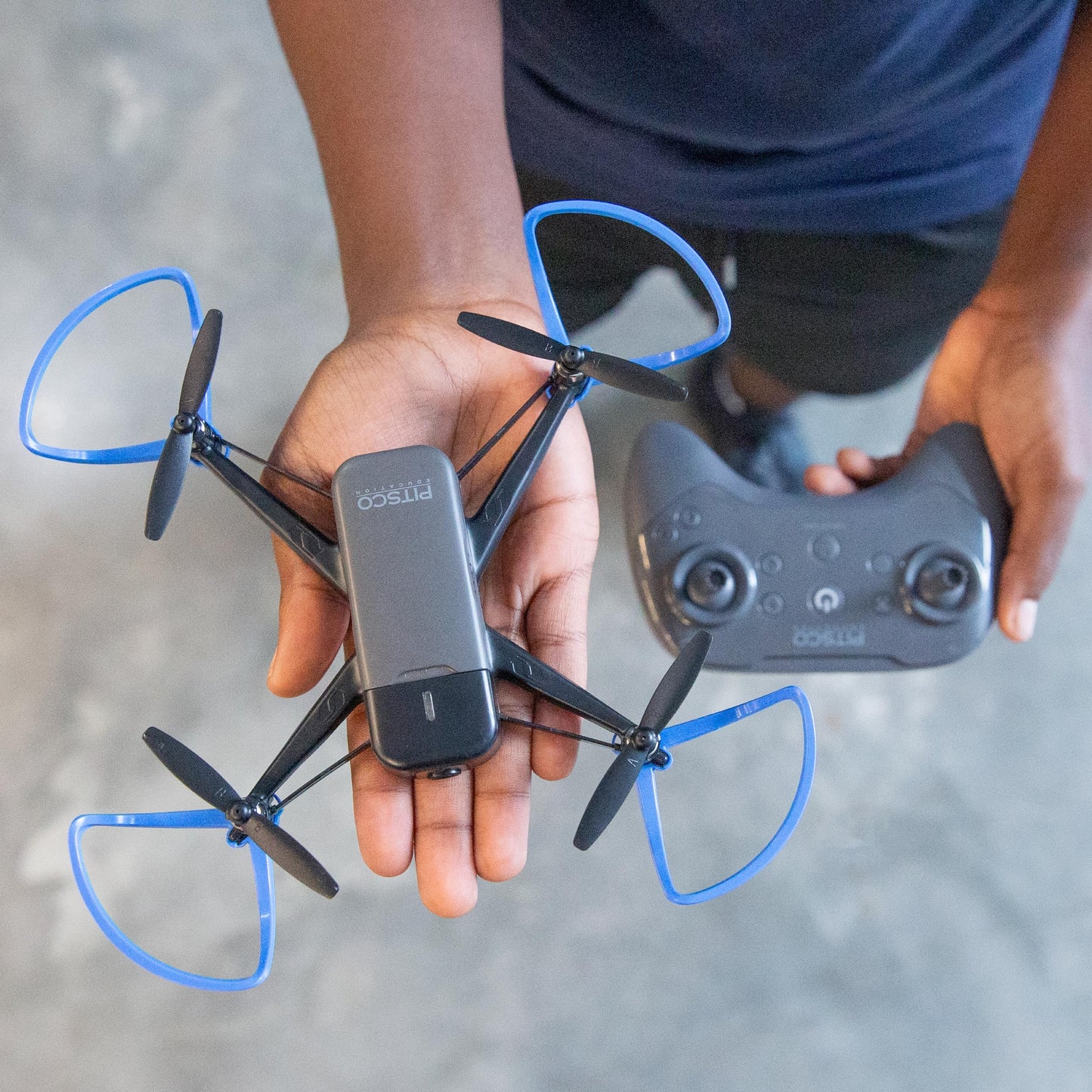 Pitsco Education Echo Drone | Programmable Educational Quadcopter with 720p Camera | Indoor STEM Drone for Coding & Flight Learning | Beginner Classroom Drone for Grades 6–8