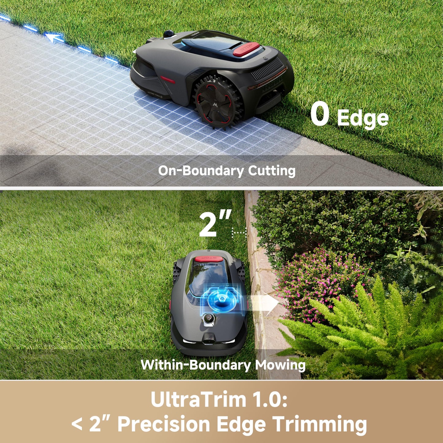 MOVA LiDAX Ultra 2000 with Blade Kit Robot Lawn Mower Wire Free Robot with 4G for 0.5 Acre, RTK Free+360° 3D LiDAR+AI Vision Mapping, Edge Cutting, Cutting Height 1.2"-3.9", 45% Slope, 150Managed Zone