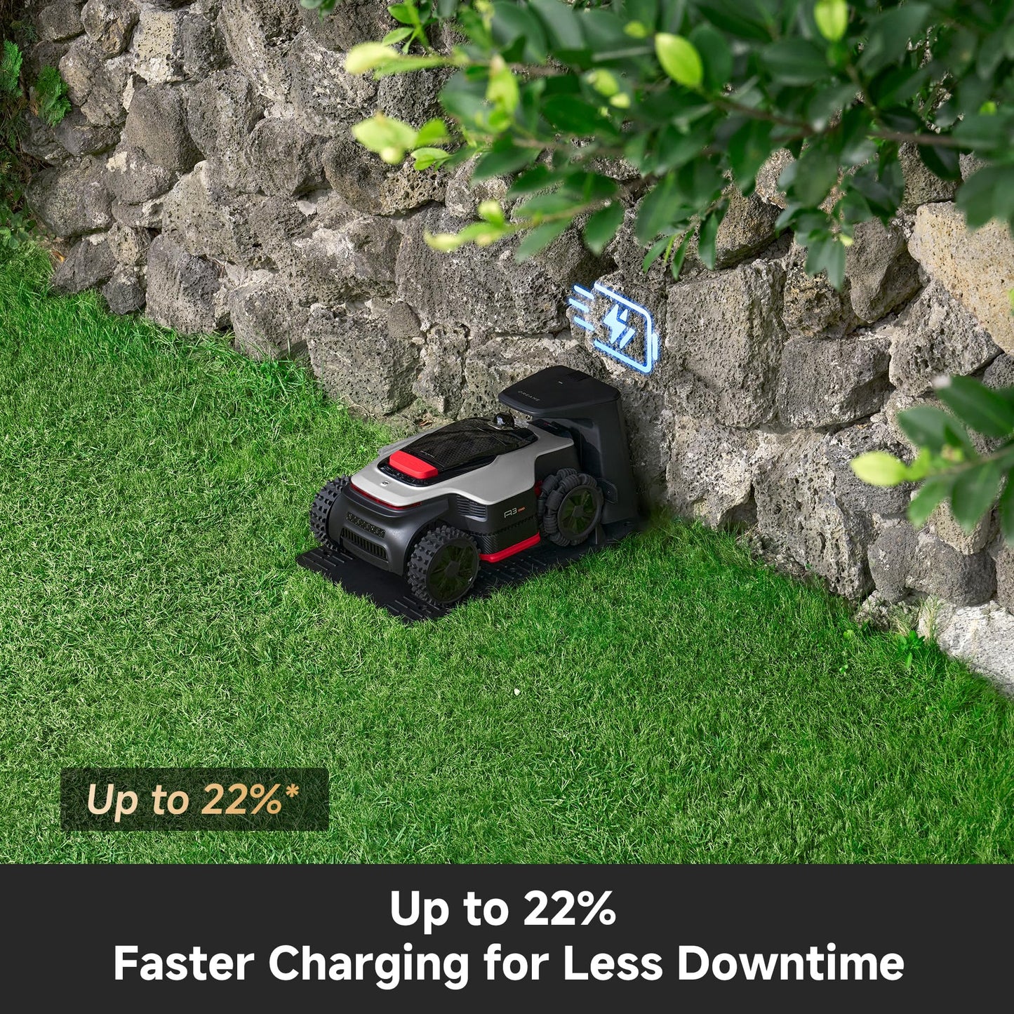 [All-Terrain Wire-Free] DREAME A3 AWD 2000 Robot Lawn Mower, 360° 3D LiDAR & AI Dual Vision Smart Robotic Mowers for 0.5 Acre, 80% Slopes & 45min Fast Charge, 1.97" Edge Trimming, 4G GPS Anti-Theft