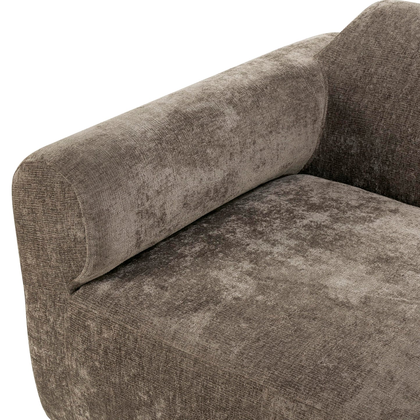 Christopher Knight Home Midel 111" Modular L-Shape Sofa Couch with Chaise Lounge, Modern Boneless Sofa for Living Room, Fabric Upholstered Cloud Couch with Deep Seat, Dark Brown