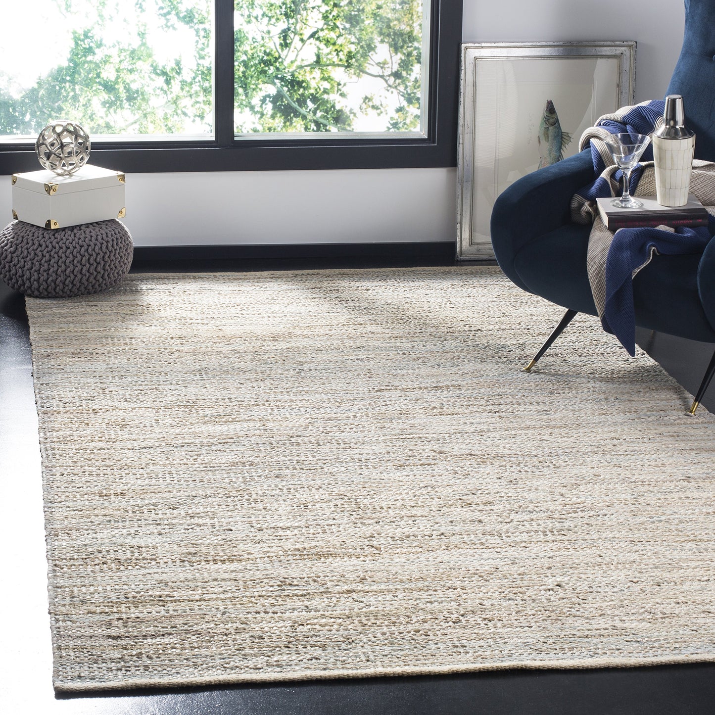 SAFAVIEH Vintage Leather Collection Area Rug - 9' x 12', Beige, Handmade Leather, Ideal for High Traffic Areas in Living Room, Bedroom (VTL105B)